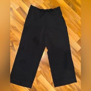 Talbots elastic waist wide leg trouser career pants‎ size medium petite